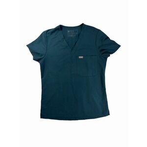 Figs Scrub Top Womens XS Navy Blue Technical Collection Medical